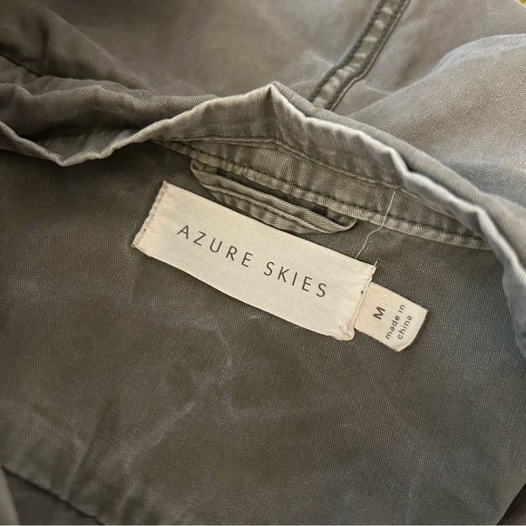 Aritzia azure Skies Olive Hooded Jacket M - Picture 6 of 13